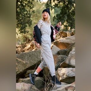 Free People Chaparral Convertible Hike Onesie - Blue Smoke Size M